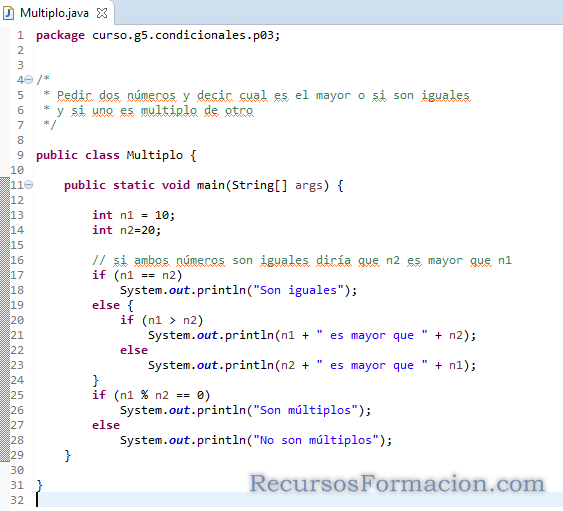Soluciones ejercicios Java (5) Bucles y saltos 1