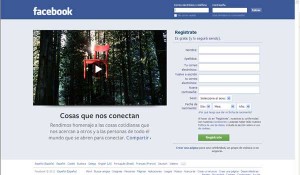 Primera pagina de facebook en castellano