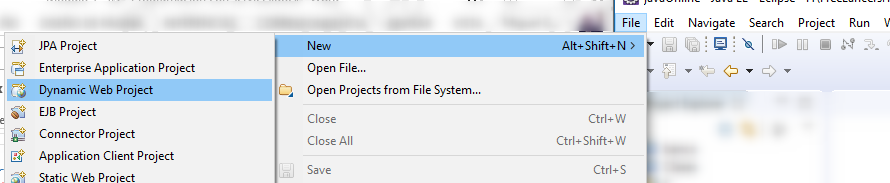 Pantalla de Eclipse para la creacion de un servlet