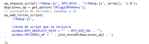 Traspasando opciones a React, desde wordpress