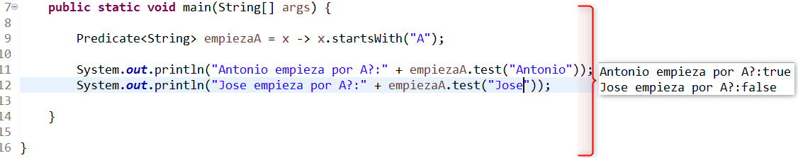 Java 8 - Interfaz funcional Predicate