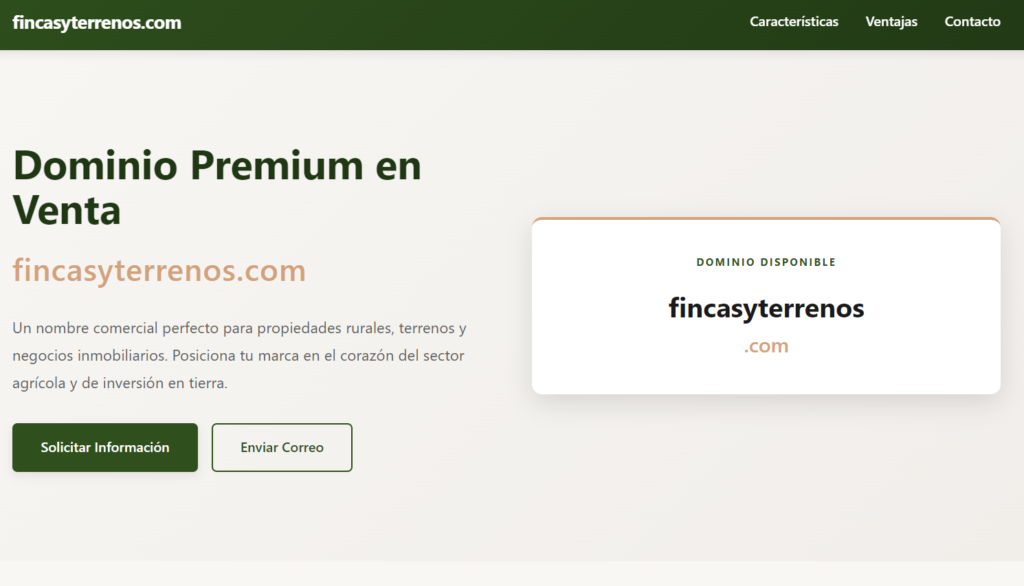 Imagen de la web fincasyterrenos.com; en venta